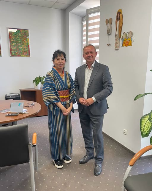 Spotkanie zastępcy burmistrza Sok&oacute;łki Adama Kowalczuka z&nbsp;panią Hiroko Matobą