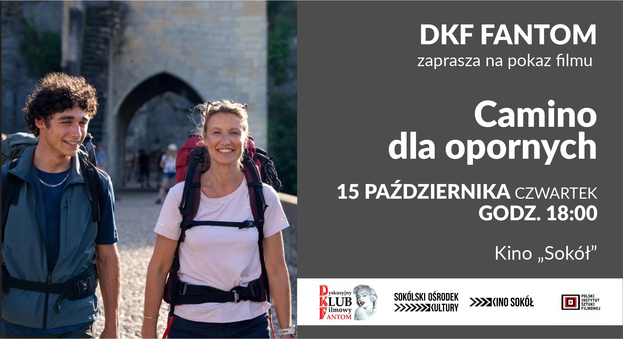 Plakat promujący film film "Camino dla opornych" 