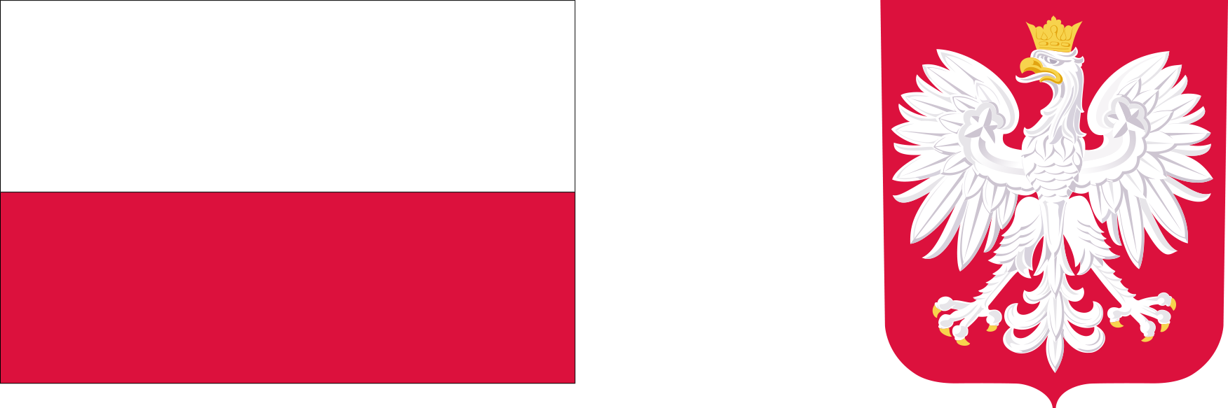 barwy Rzeczypospolitej Polskiej i&nbsp;wizerunek godła Rzeczypospolitej Polskiej