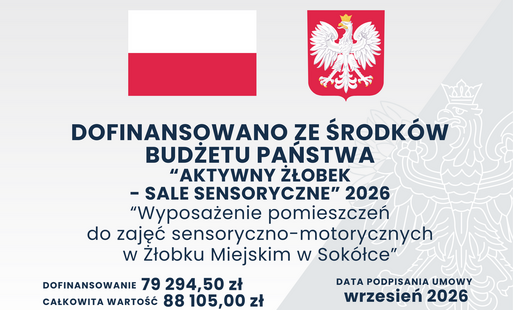 Tablica informacyjna o dofinasowaniu ze środków państwa. 