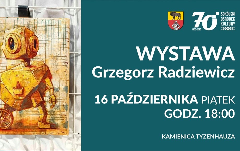 Wernisaż wystawy Grzegorza Radziewicza w Sokółce