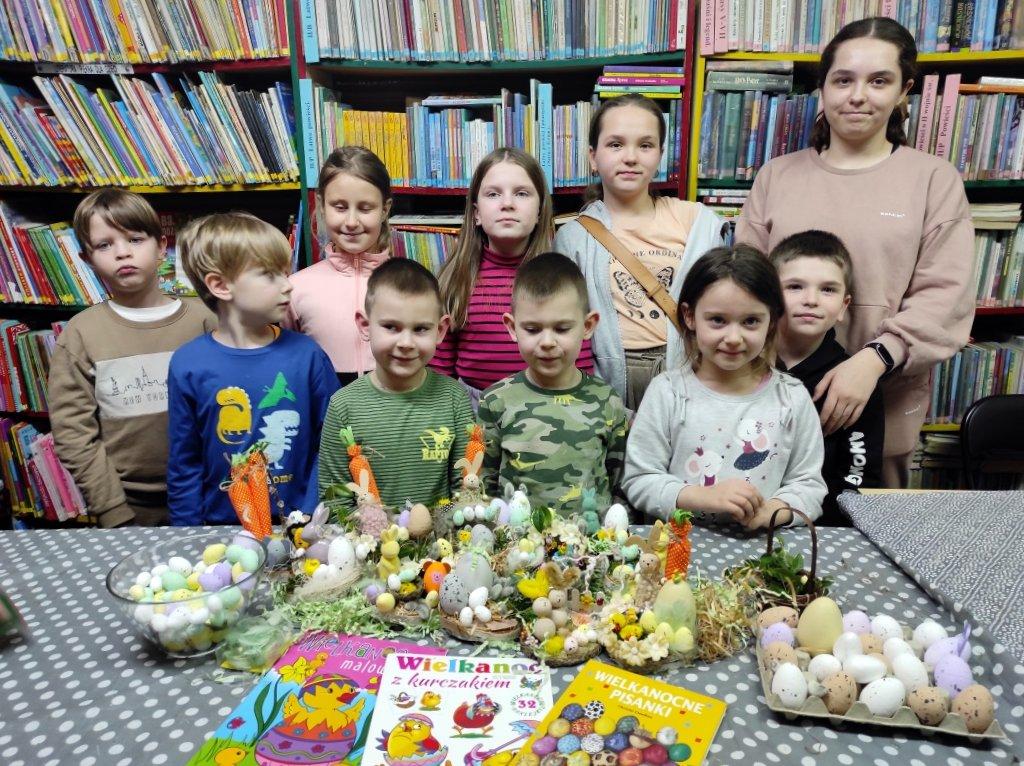 Filia Biblioteczna Nr 1 Biblioteki Publicznej im. Wisławy Szymborskiej w Sokółce zorganizowała warsztaty Wielkanocne dla dzieci