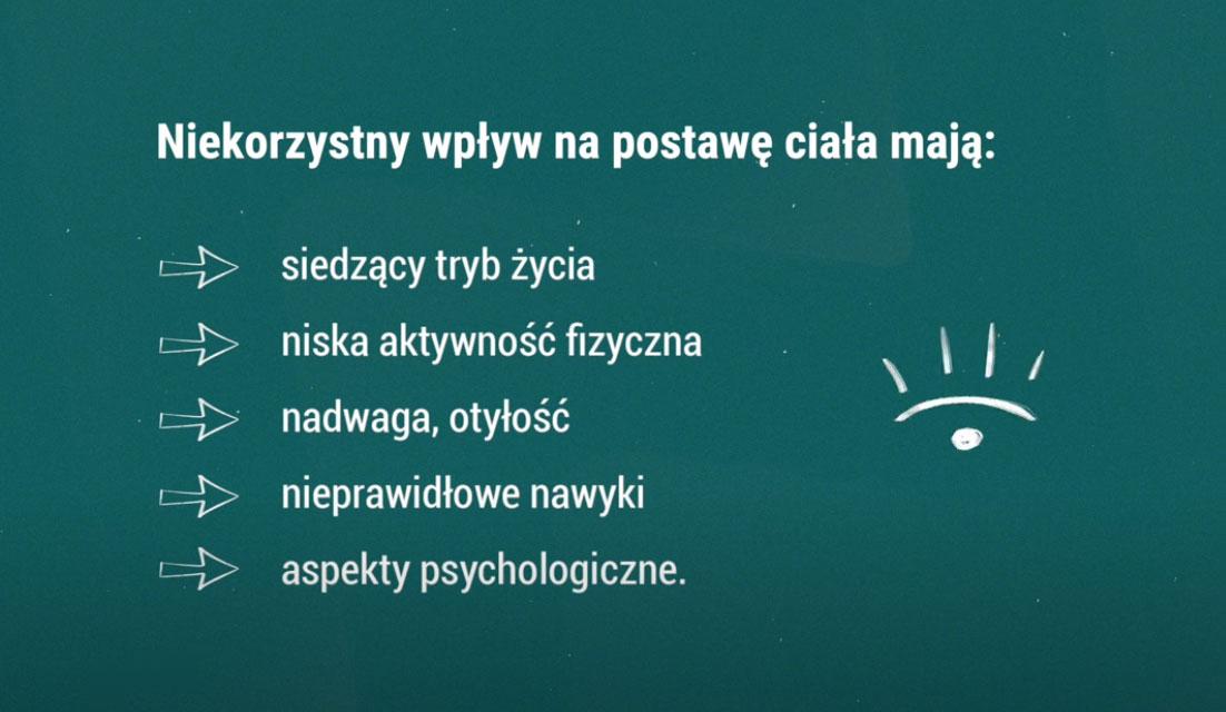 Wpływ na wady postawy