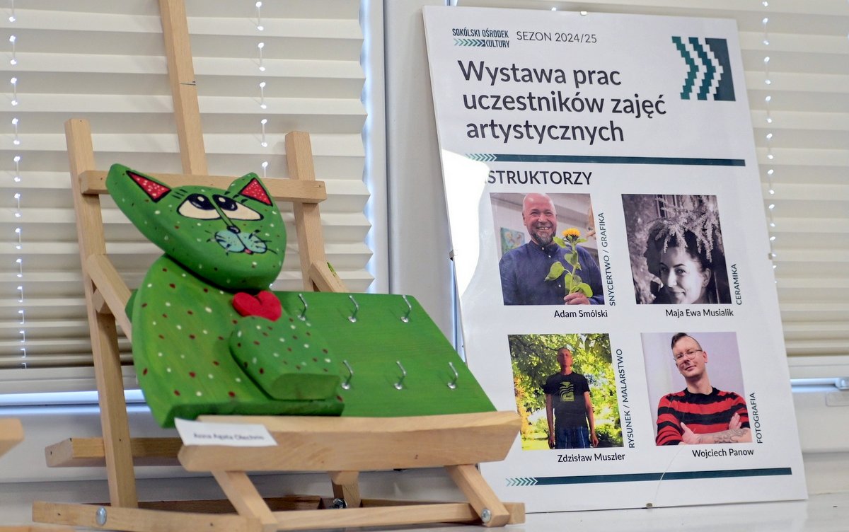 Wystawa podsumowujące twórcze miesiące w SOK-u