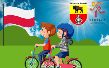 Baner: Mini Zawody Rowerowe z okazji Dnia Flagi