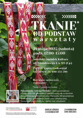 Tkanie od podstaw krajki – zapisy na warsztaty w Sokólskim Ośrodku Kultury