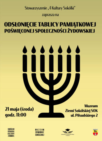 Odsłonięcie tablicy pamiątkowej poświęconej społeczności żydowskiej