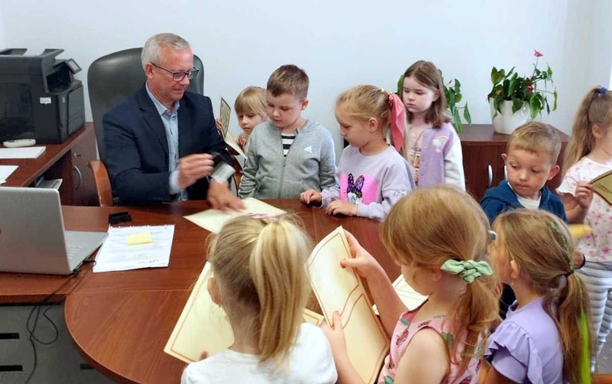 Przedszkolaki w Urzędzie Miejskim w Sokółce