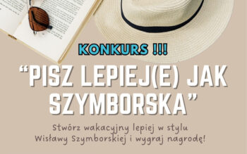 Plakat: wakacyjny konkurs literacki