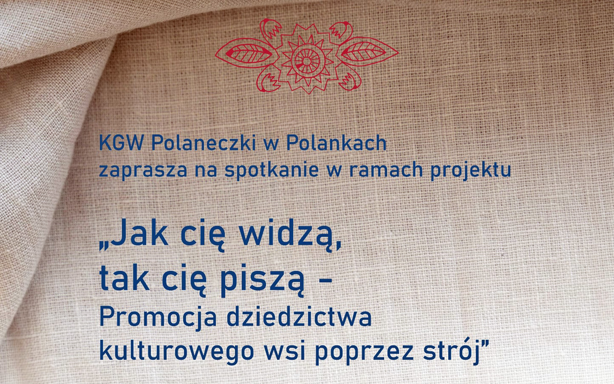 Zaproszenie na spotkanie w ramach projektu "Jak cię widzą tak cię piszą"