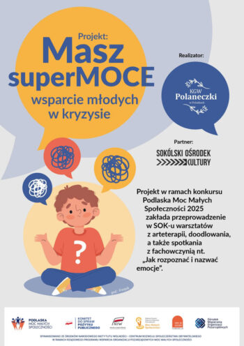 Plakat projekt Masz superMOCE