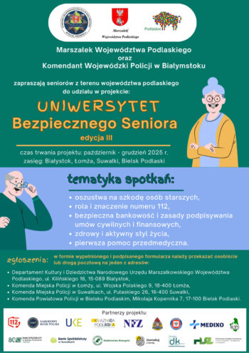 Uniwersytet Bezpiecznego Seniora – III edycja