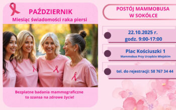 Październik to miesiąc świadomości raka piersi
