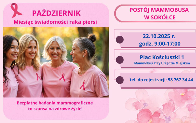 Październik to miesiąc świadomości raka piersi