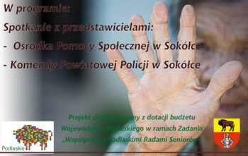 Zaproszenie na spotkanie pt. „Przemoc wobec osób starszych. Czym jest? Jak reagować?”