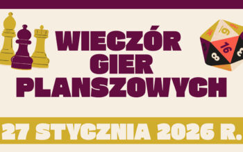Zaproszenie na Wieczór Gier Planszowych