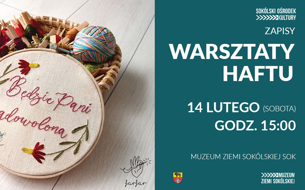 Bezpłatne warsztaty haftu w muzeum SOK