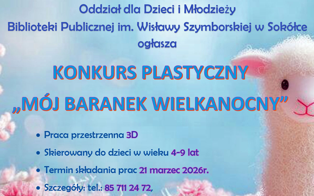 Konkurs "Mój baranek wielkanocny"