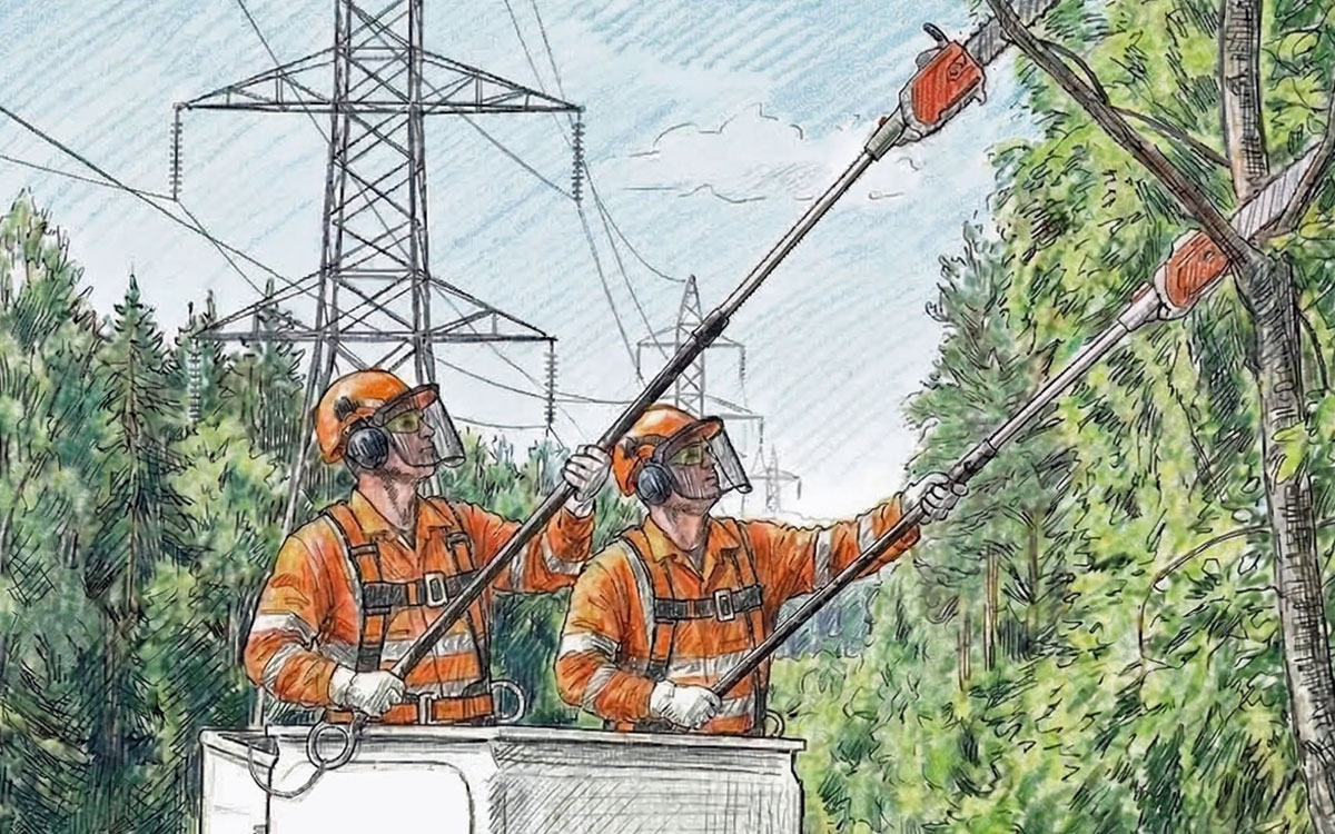 Poszukiwani wykonawcy na oczyszczanie z zadrzewienia tras linii energetycznych