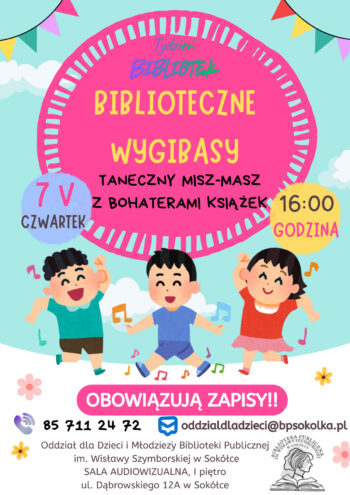 Zaproszenie na na huczne rozpoczęcie Tygodnia Bibliotek