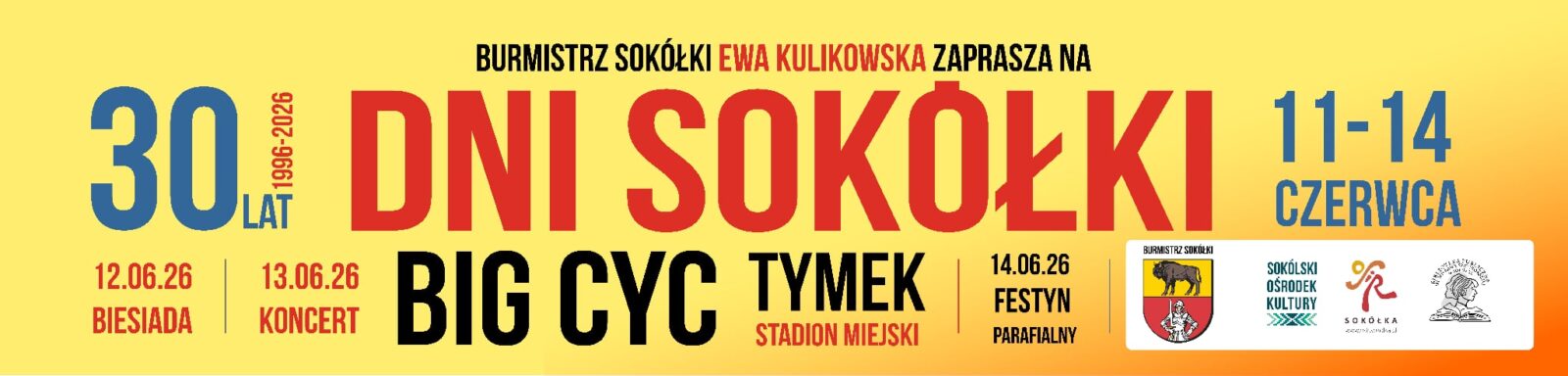 Zapraszamy na Dni Sokółki 2026