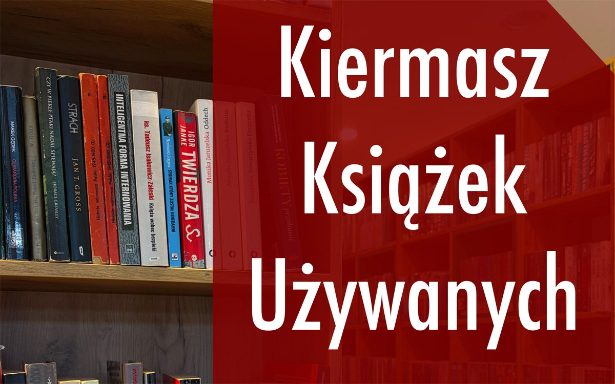 Zaproszenie na kiermasz książek używanych