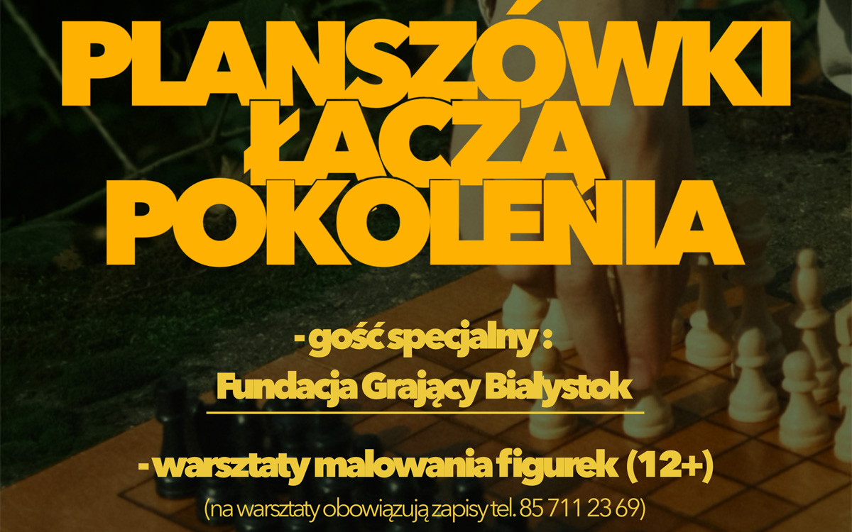 Zaproszenie na plenerowe spotkanie miłośników gier planszowych