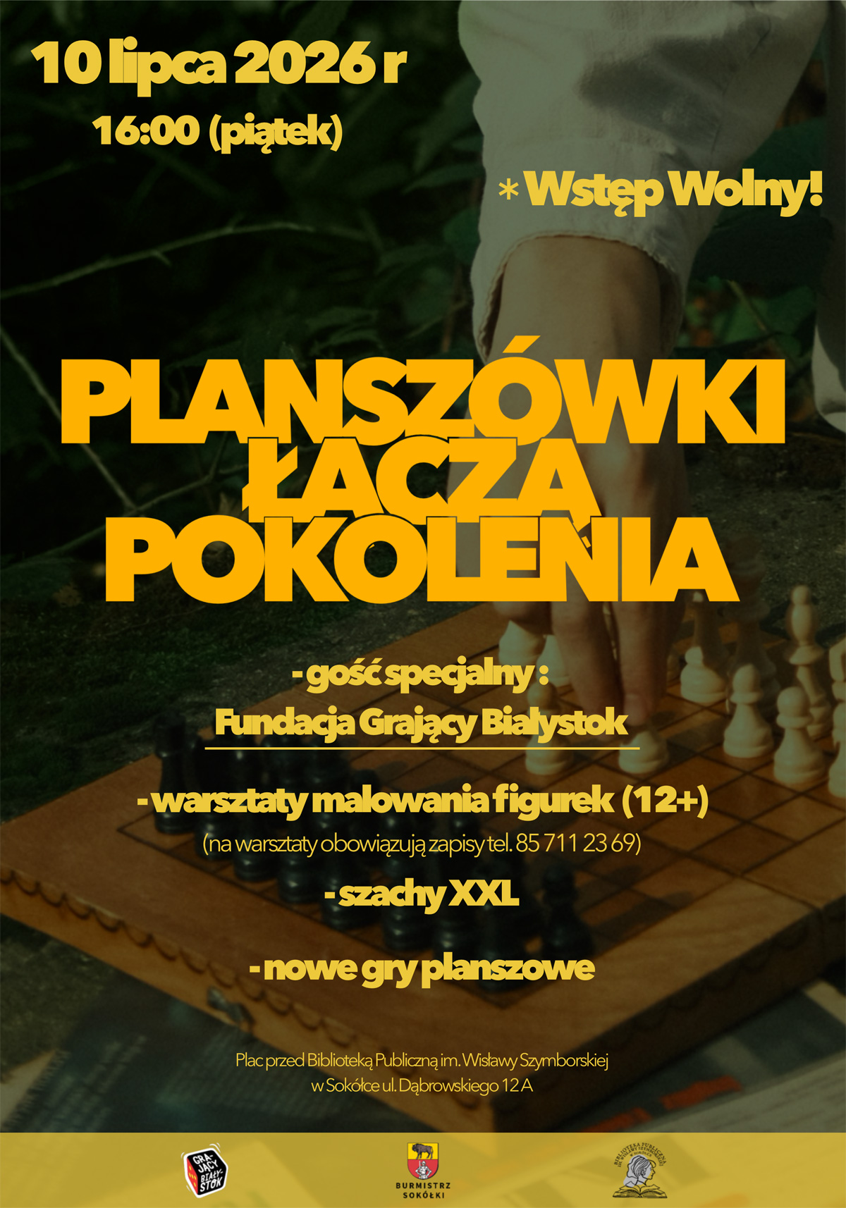 Zaproszenie na plenerowe spotkanie miłośników gier planszowych